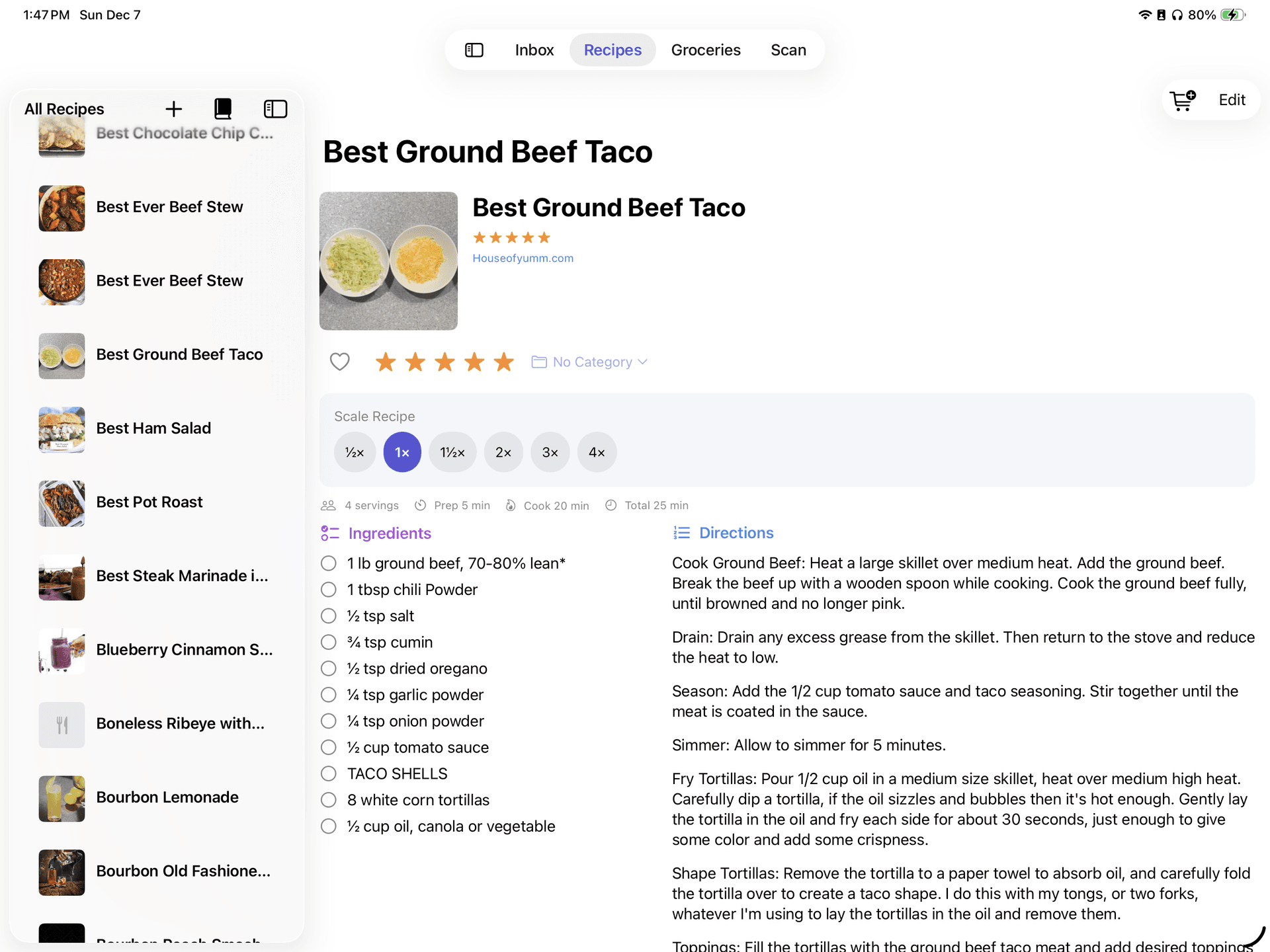 iPad Two-Column Layout